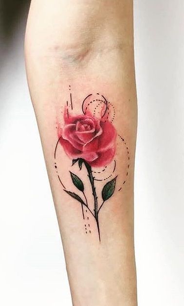 Tatuagens de rosas no braço (6)