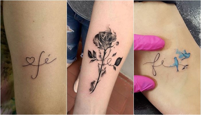 Tatuagens escrito fé Dezenas de imagens para inspirar você!